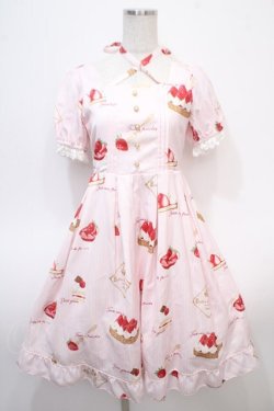画像1: Amavel / Buffet de Fraisesワンピース F ピンク Y-25-04-28-030-CA-OP-SZ-ZY