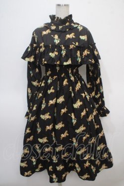 画像1: MADARANINGEN / INTERNAL ORGANS ANGEL RAFFLE DRESS  ブラック Y-25-04-28-035-LO-OP-SZ-ZY