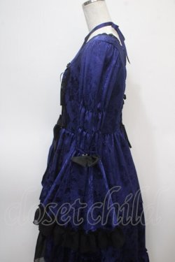 画像5: ATELIER PIERROT / フィッシュテールジャガードドレス  ブルー Y-25-04-28-038-EL-OP-SZ-ZY