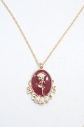 m petit by misako / AMフラワーネックレス  中赤 Y-25-04-30-005-LO-AC-SZ-ZY