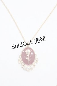 m petit by misako / AMフラワーネックレス  中赤 Y-25-04-30-005-LO-AC-SZ-ZY