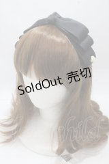 m petit by misako / NINA'sコラボ AM*NIリボンカチューシャ  中黒 Y-25-04-30-050-LO-AC-SZ-ZT422F004