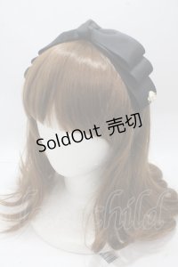 m petit by misako / NINA'sコラボ AM*NIリボンカチューシャ  中黒 Y-25-04-30-050-LO-AC-SZ-ZT422F004