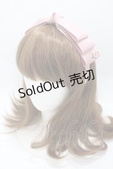 m petit by misako / NINA'sコラボ AM*NIリボンカチューシャ  中桃 Y-25-04-30-051-LO-AC-SZ-ZT422F002