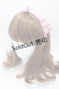 m petit by misako / NINA'sコラボ AM*NIリボンカチューシャ  中桃 Y-25-04-30-051-LO-AC-SZ-ZT422F002