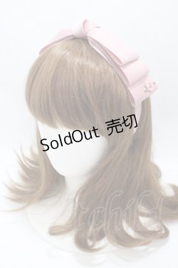 画像1: m petit by misako / NINA'sコラボ AM*NIリボンカチューシャ  中桃 Y-25-04-30-051-LO-AC-SZ-ZT422F002