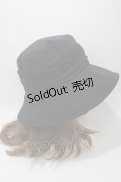 画像3: axes femme / コサージュ付きUVハット  黒 Y-25-04-30-053-AX-AC-SZ-ZY