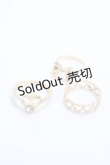 m petit by misako / リング3点セット  中金 Y-25-04-30-007-LO-AC-SZ-ZY