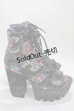 画像4: YOSUKE / 厚底ブーツサンダル Ｍ 黒 Y-25-04-30-056-PU-SH-SZ-ZY