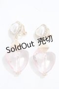 m petit by misako / AMハートイヤリング  中桃 Y-25-04-30-008-LO-AC-SZ-ZY