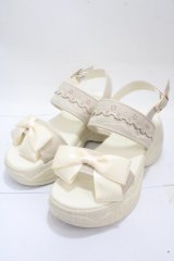 m petit by misako / リボンスニーカーサンダル M 中白 Y-25-04-30-061-LO-SH-SZ-ZY