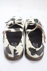 画像3: Sheep Puff / アニマル柄シューズ 38 オフ×黒 Y-25-04-30-064-LO-SH-SZ-ZTK034 (3)
