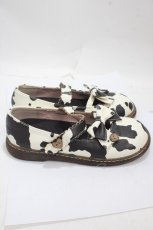 画像4: Sheep Puff / アニマル柄シューズ 38 オフ×黒 Y-25-04-30-064-LO-SH-SZ-ZTK034 (4)