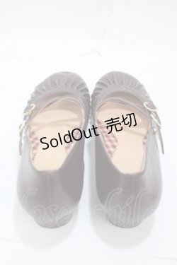 画像3: あしながおじさん / ギャザーストラップパンプス 23 ワイン Y-25-04-30-069-PU-SH-SZ-ZT-K022