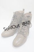 あしながおじさん / レースアップショートブーツ 23 ブラウン Y-25-04-30-070-PU-SH-SZ-ZT-K022