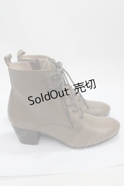 画像4: あしながおじさん / レースアップショートブーツ 23 ブラウン Y-25-04-30-070-PU-SH-SZ-ZT-K022