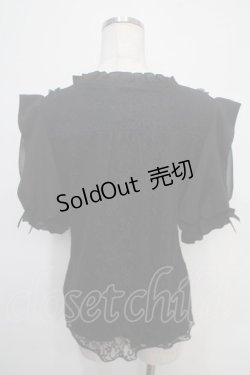 画像2: axes femme POETIQUE / レースブラウス M 黒 Y-25-04-30-072-AX-TO-SZ-ZI