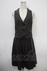 axes femme / ベストスカートセットアップ M 茶 Y-25-04-30-076-AX-OP-SZ-ZY