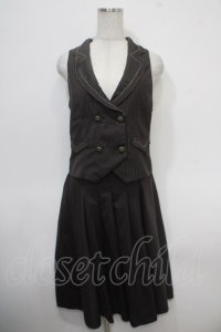 axes femme / ベストスカートセットアップ M 茶 Y-25-04-30-076-AX-OP-SZ-ZY
