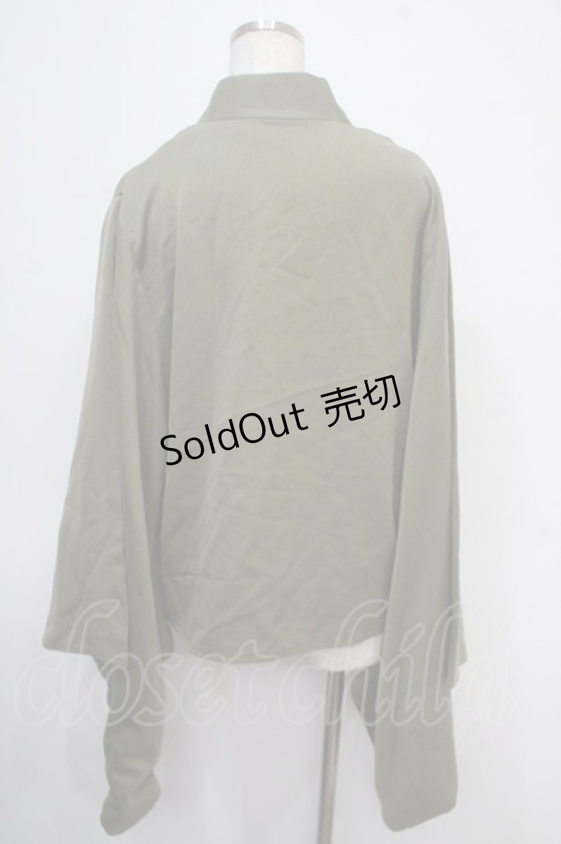 画像2: 【SALE】Favorite / カラバリで楽しむ和洋折衷シンプル和トップス M グリーン Y-25-04-30-078-LO-TO-SZ-ZT372 (2)