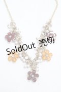 axes femme / お花モチーフネックレス  ゴールド Y-25-04-30-012-AX-AC-SZ-ZY