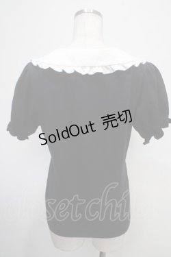 画像2: Amavel / ヨークパフ袖カットソー F 黒 Y-25-04-30-081-CA-TO-SZ-ZY