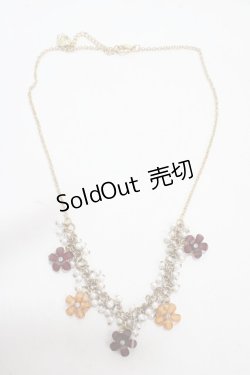 画像2: axes femme / お花モチーフネックレス  ゴールド Y-25-04-30-012-AX-AC-SZ-ZY