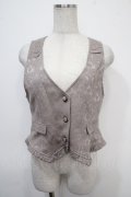 axes femme / ジャカードショートベスト M グレー Y-25-04-30-088-AX-TO-SZ-ZY