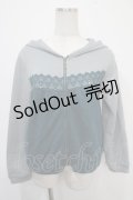 axes femme / 裏起毛レースパーカー M グリーン Y-25-04-30-091-AX-TO-SZ-ZI