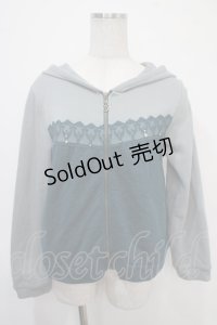 axes femme / 裏起毛レースパーカー M グリーン Y-25-04-30-091-AX-TO-SZ-ZI