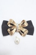 m petit by misako / AMPLリボンブローチ  中金 Y-25-04-30-014-LO-AC-SZ-ZY