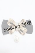 m petit by misako / AMPLリボンブローチ  中金 Y-25-04-30-014-LO-AC-SZ-ZT422-F004