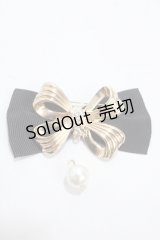 m petit by misako / AMPLリボンブローチ  中金 Y-25-04-30-014-LO-AC-SZ-ZT422-F004