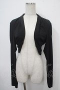Ozz oneste / 刺しゅう入りボレロ  黒 Y-25-04-30-096-OO-TO-SZ-ZY
