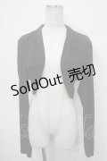 Ozz oneste / 刺しゅう入りボレロ  黒 Y-25-04-30-096-OO-TO-SZ-ZY