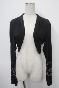 Ozz oneste / 刺しゅう入りボレロ  黒 Y-25-04-30-096-OO-TO-SZ-ZY