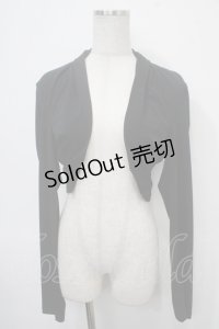 Ozz oneste / 刺しゅう入りボレロ  黒 Y-25-04-30-096-OO-TO-SZ-ZY