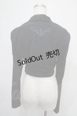 画像2: Ozz oneste / 刺しゅう入りボレロ  黒 Y-25-04-30-096-OO-TO-SZ-ZY