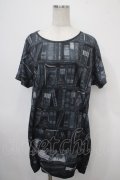 Enchantlic Enchantilly / 秘密の書斎カットワンピース  黒 Y-25-04-30-100-LO-OP-SZ-ZY