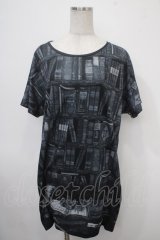 Enchantlic Enchantilly / 秘密の書斎カットワンピース  黒 Y-25-04-30-100-LO-OP-SZ-ZY