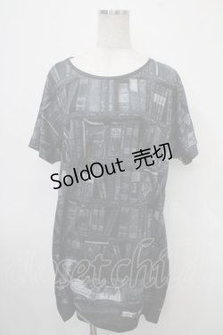 画像1: Enchantlic Enchantilly / 秘密の書斎カットワンピース  黒 Y-25-04-30-100-LO-OP-SZ-ZY