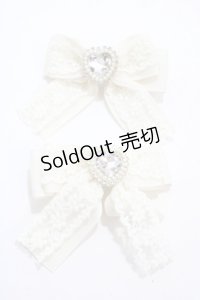 m petit by misako / ヘアクリップ2点セット  濃白 Y-25-04-30-016-LO-AC-SZ-ZY