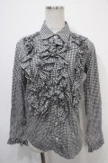 SEXY DYNAMITE LONDON / フリルブラウス F 黒 Y-25-04-30-117-PU-BL-SZ-ZY