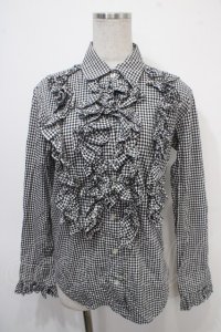 SEXY DYNAMITE LONDON / フリルブラウス F 黒 Y-25-04-30-117-PU-BL-SZ-ZY