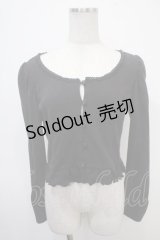 MIHO MATSUDA / フラワーレースカーディガン M 黒 Y-25-04-30-119-GO-TO-SZ-ZY
