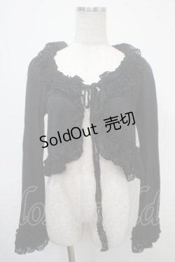 画像1: BPN / フリルボレロ M 黒 Y-25-04-30-120-GO-TO-SZ-ZY