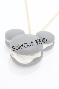 Q-pot. / ミッキーマウス/マカロンネックレス  ブラック Y-25-04-30-002-QP-AC-SZ-ZY