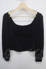 abilletage / ジュエリットブラウス  黒 Y-25-04-30-123-GO-BL-SZ-ZY