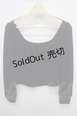 abilletage / ジュエリットブラウス  黒 Y-25-04-30-123-GO-BL-SZ-ZY
