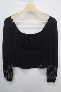 abilletage / ジュエリットブラウス  黒 Y-25-04-30-123-GO-BL-SZ-ZY